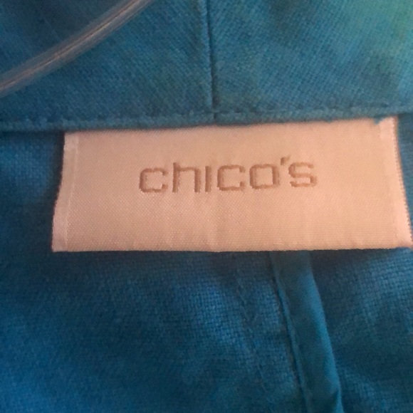 Chico’s linen jacket.  Size 2. - Picture 3 of 4